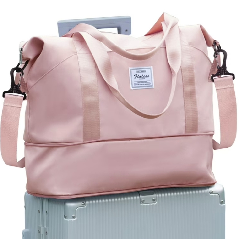 NEW Floless pink Travel Duffle waterproof tote bag